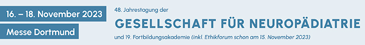 Banner 48. Jahrestagung der Gesellschaft für Neuropädiatrie und 19. Fortbildungsakademie (GNP)